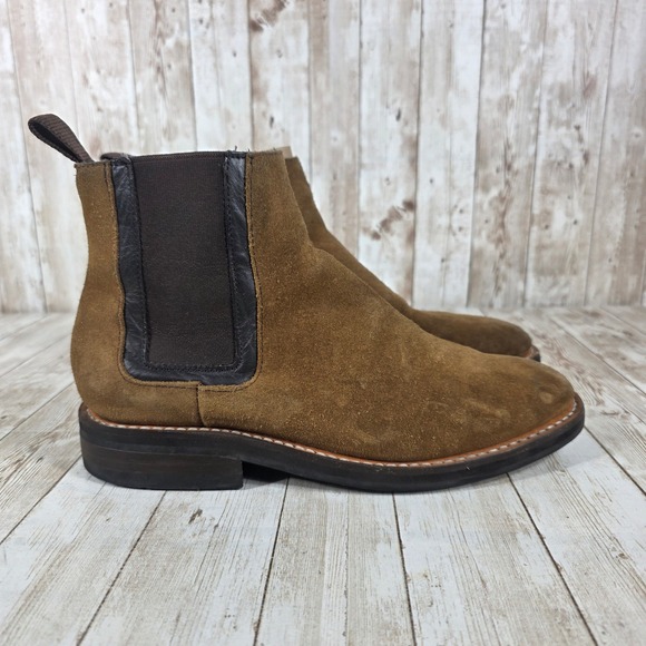 Thursday‎ Everyday Chelsea Boots Suede Ankle Pull On Brown Women's Size 6 - Picture 1 of 8